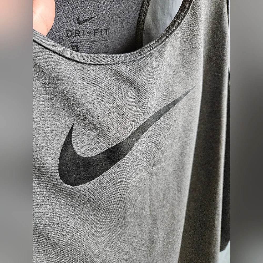 Nike Pro Dri-Fit Racerback Tank in Gray - Size XL